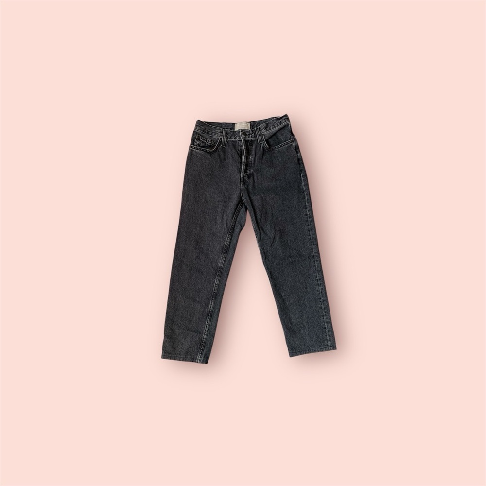 Everlane the cheeky 90s ankle washed black color